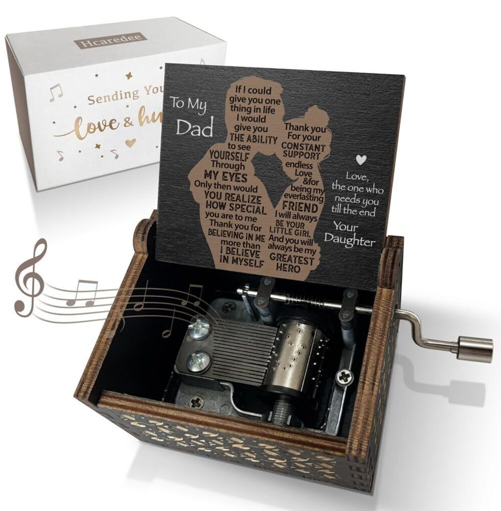 6665 Music Box Gifts for Dad from Daughter Teen Girls Love You Fathers